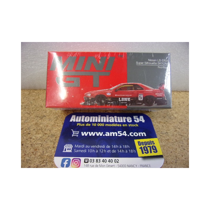 Nissan LB Works Skyline GT-R R34 Super Silhouette Red MGT0843 True Scale Models Mini GT