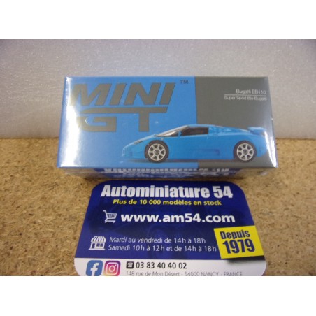 Bugatti EB110 Super Sport Blu Bugatti MGT00890 True Scale Models Mini GT