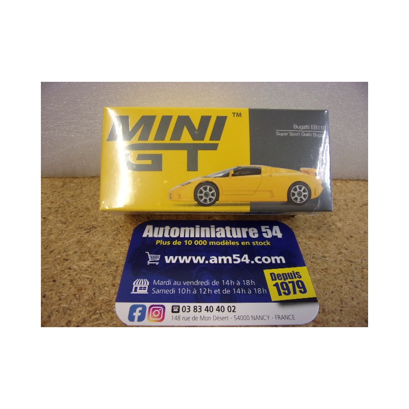 Bugatti EB110 Super Sport Giallo Bugatti MGT00866 True Scale Models Mini GT
