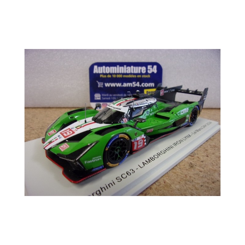 2024 Lamborghini SC63 Iron Lynx n°19 Grosjean - Caldarelli - Cairoli Le Mans S9120 Spark Model