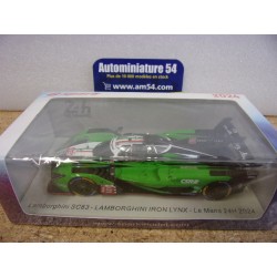2024 Lamborghini SC63 Iron Lynx n°19 Grosjean - Caldarelli - Cairoli Le Mans S9120 Spark Model
