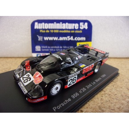 1984 Porsche 956 Swap n°26 2nd Le Mans Y319 Spark Model Sparky 1.64