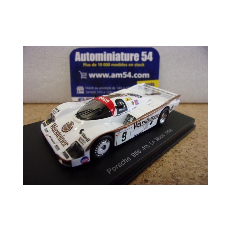 1984 Porsche 956 Warsyeiner n°9 4th Le Mans Y321 Spark Model Sparky 1.64