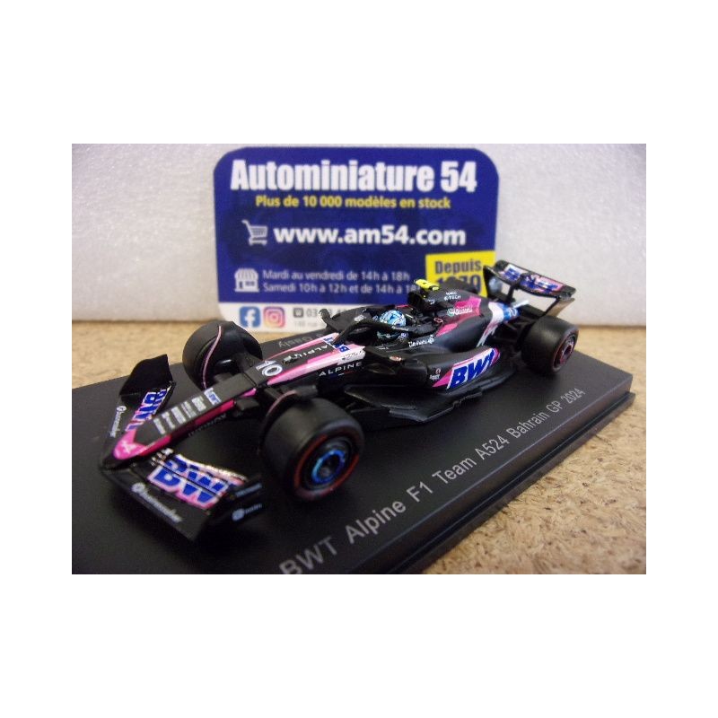 2024 Alpine A523 BWT n°10 Pierre Gasly Bahrain Y368 Spark Model Sparky 1.64