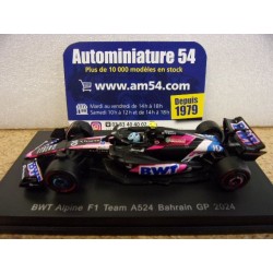 2024 Alpine A523 BWT n°10 Pierre Gasly Bahrain Y368 Spark Model Sparky 1.64