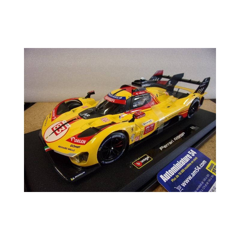 2024 Ferrari 499P AF Corse N°83 KUBICA - SHWARTZMAN - YE LE MANS 18-16304-84 Bburago Racing