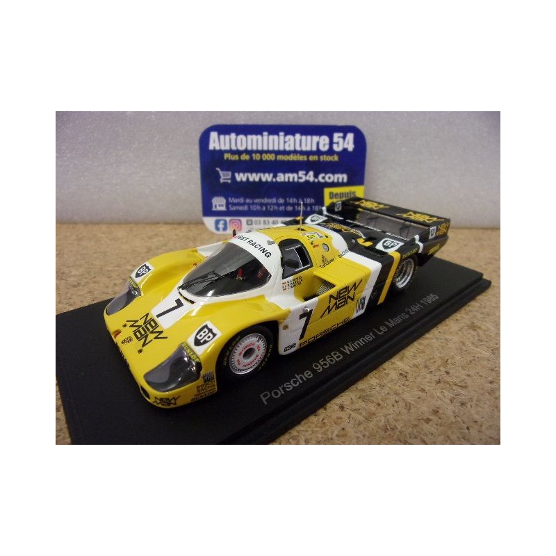 1985 Porsche 956 New Man n°7 Winter - Barilla - Ludwig 1st Winner Le Mans 43LM85 Spark Model