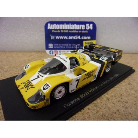 1985 Porsche 956 New Man n°7 Winter - Barilla - Ludwig 1st Winner Le Mans 43LM85 Spark Model