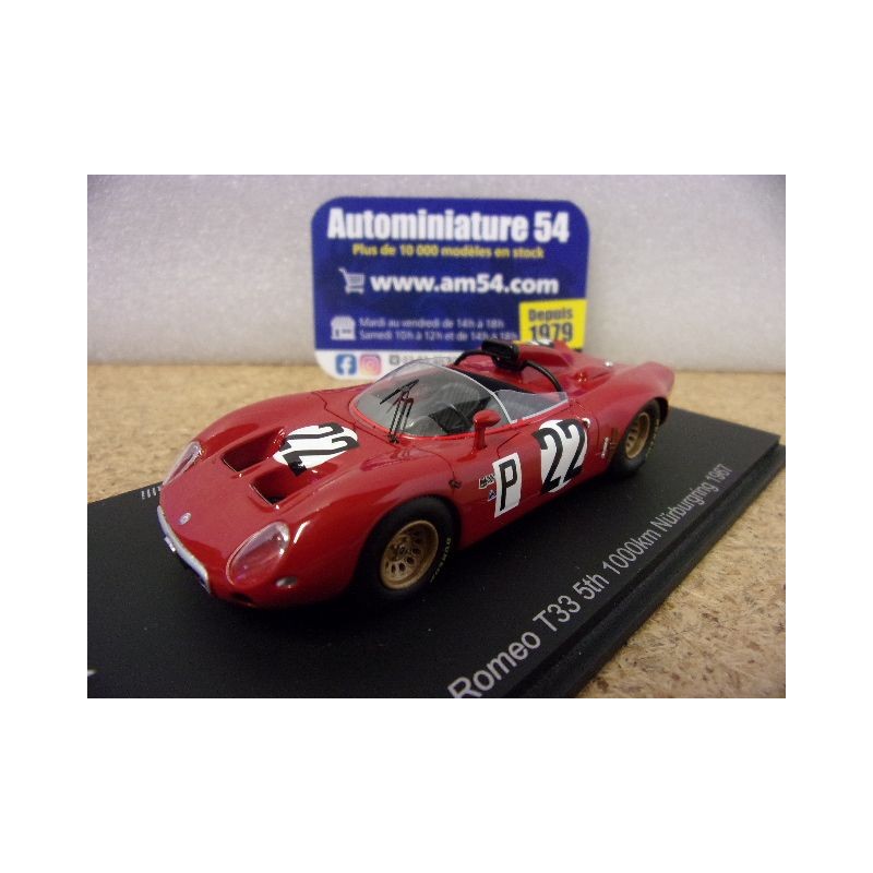 1967 Alfa Roméo 33 n°22 Bussinello - Zeccoli - de Adamich - Galli SG816 Spark model