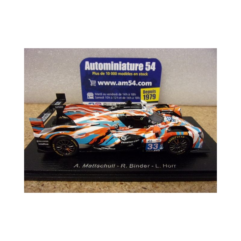 Voiture Miniature Spark 1/43 - ORECA 07 N°33 Le Mans 2024 - Résine Orange - Neuf