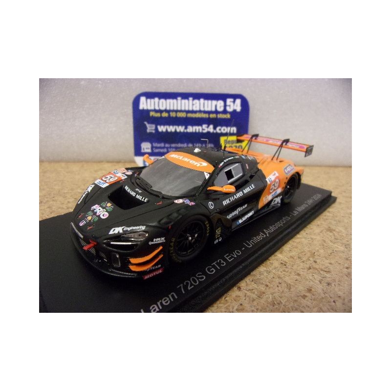 2024 McLaren 720S GT3 Evo United n°59 Saucy - Cottingham - Costa Le Mans S9150 Spark Model