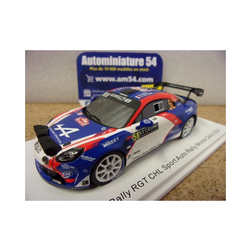 2024 Alpine A110 RGT n°58 Astier - Giraudet  Monte Carlo S6856 Spark Model