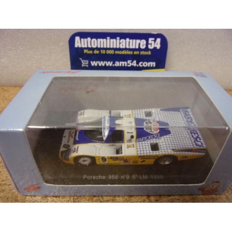 1986 Porsche 956 Babycressi n°9 Le Mans Y325 Spark Model Sparky 1.64