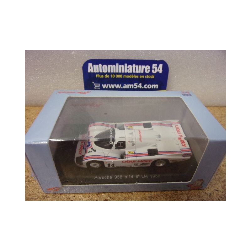 1986 Porsche 956 Liqui Moly n°14 Le Mans Y326 Spark Model Sparky 1.64