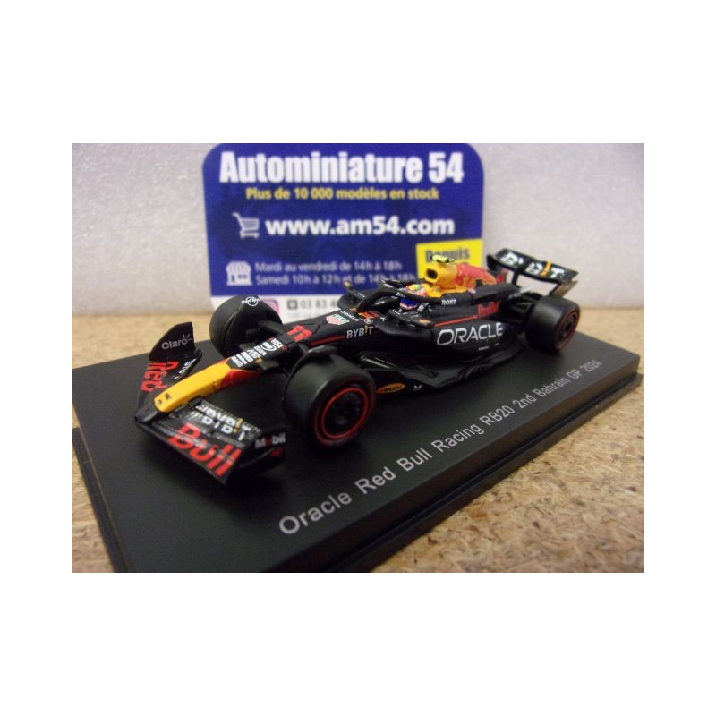 2024 RedBull RB20 n°1 Max Verstappen 2nd Bahrain Y371 Spark Model Sparky 1.64