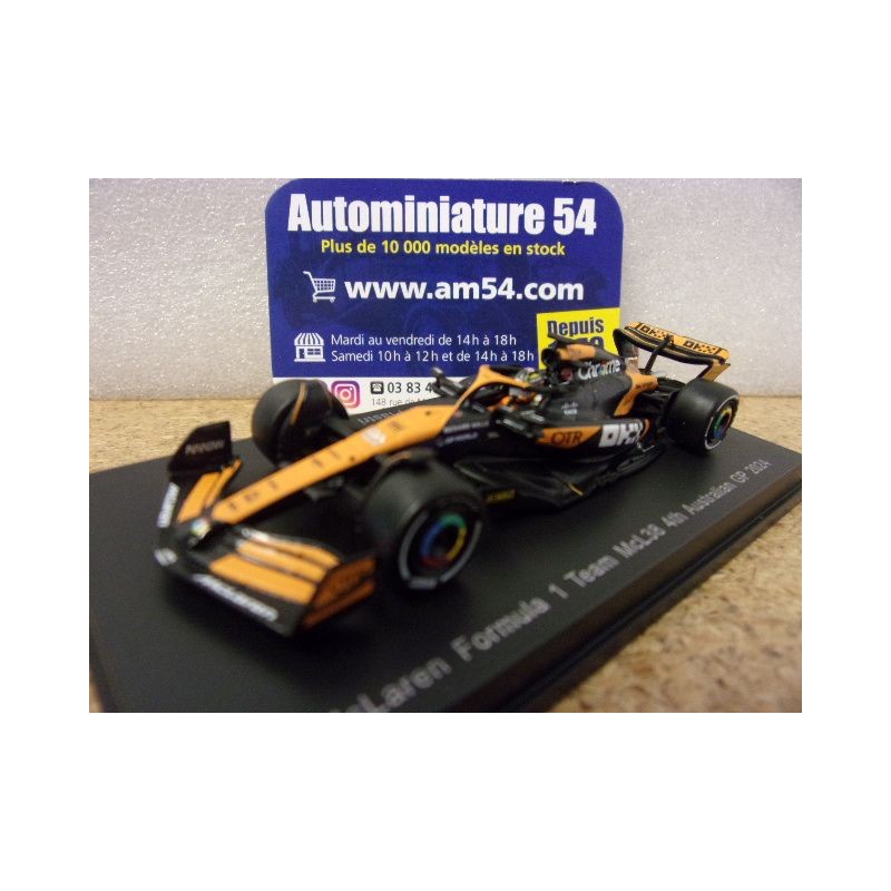 2024 McLaren MCL38 n°81 Oscar Piastri 4th Australian Y375 Spark Model Sparky 1.64