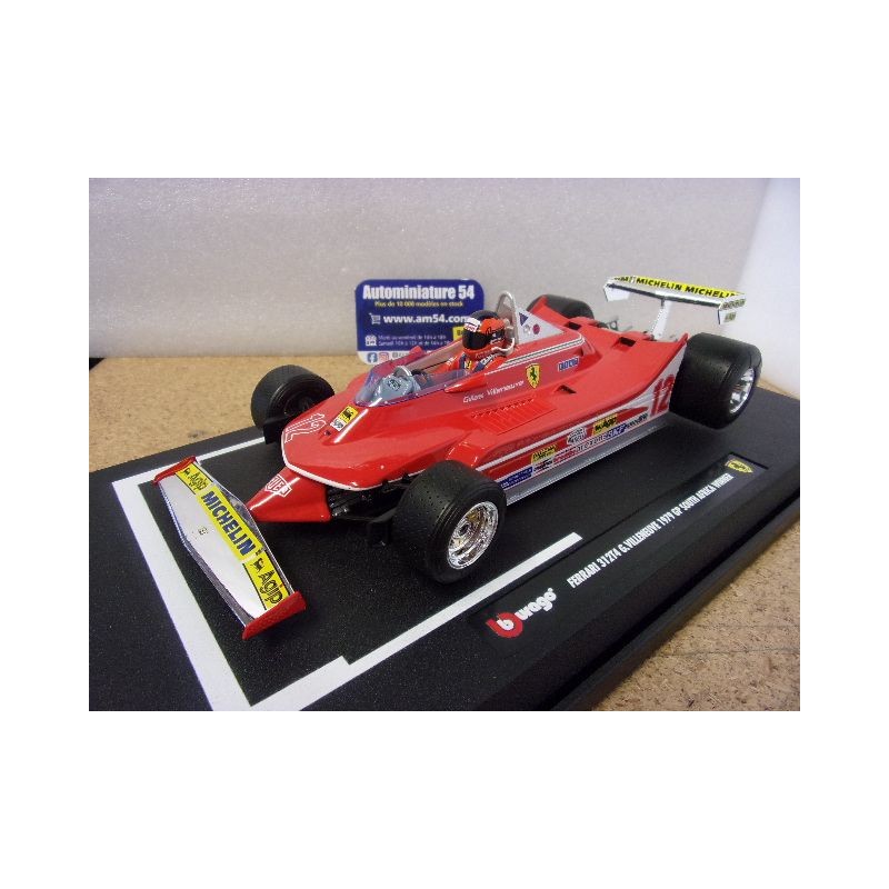1979 Ferrari F1 312 T4 n°12 G.Villeneuve 1st Winner South Africa 18-16814VSA Bburago Racing