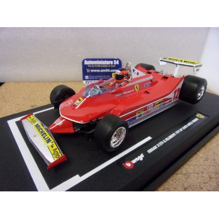 1979 Ferrari F1 312 T4 n°12 G.Villeneuve 1st Winner South Africa 18-16814VSA Bburago Racing