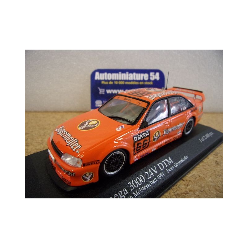1991 Opel Omega 3000 24V Jagermeister Oberndorfer n°66 400914466 Minichamps