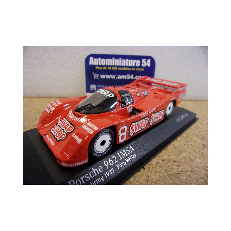1985 Porsche 962 IMSA 12H Sebring Foyt/Wollek 400856508 Minichamps