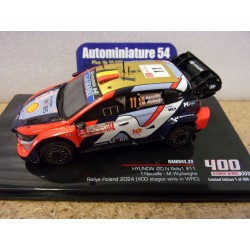 2024 Hyundai i20 N Rally1 n°11 Neuville - Wydaeghe Poland RAM943 Ixo Models