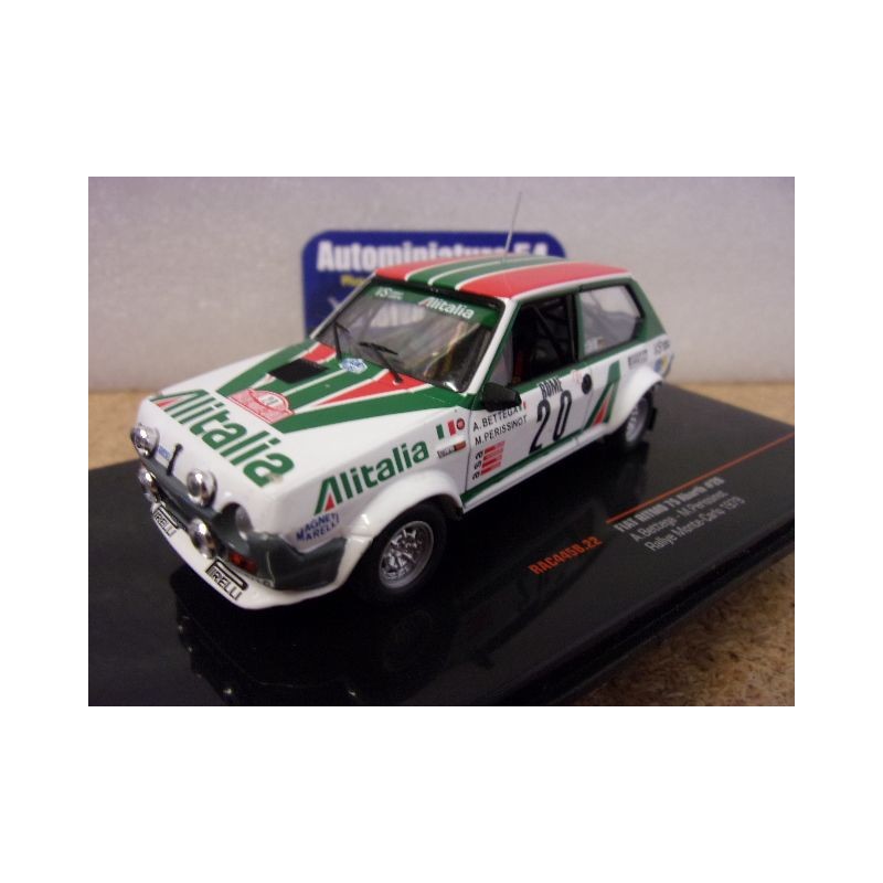 1979 Fiat Ritmo 75 Abarth n°20 Bettega - Perissinot Monte Carlo RAM445B Ixo Models
