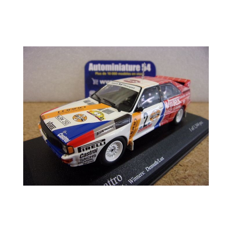 1984 Audi Quattro n°2 Demuth - Lux 1st winner Hunsruck Rallye 430841991 Minichamps