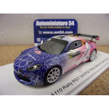 2024 Alpine A110 RGT n°62 Berard - Bernabo 3rd Monte Carlo S6860 Spark Model
