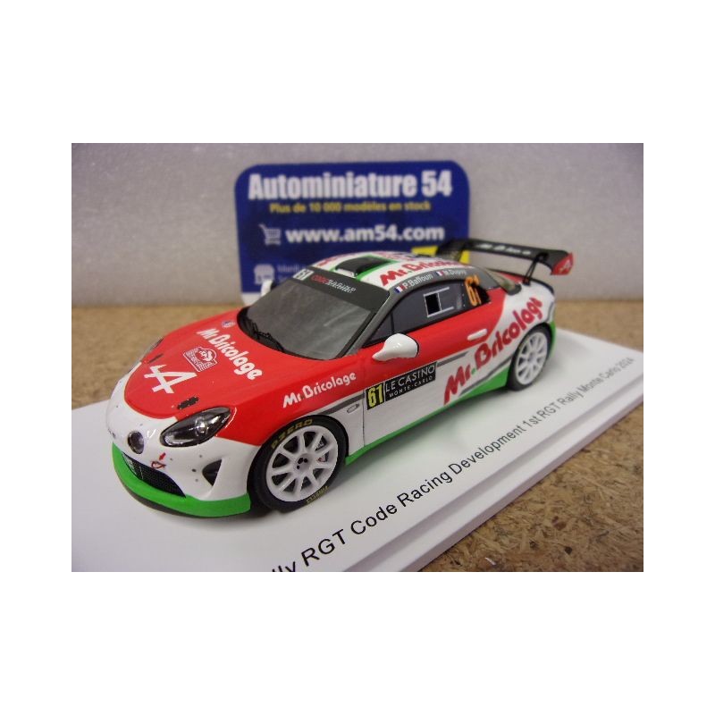 2024 Alpine A110 RGT n°61 Baffoun - Dupuy 1st RGT Monte Carlo S6859 Spark Model