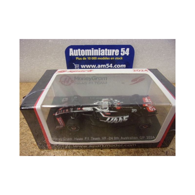2024 Haas F1 Team VF24 n°27 Hulkenberg 9th Australian Y379 Spark Model Sparky 1.64