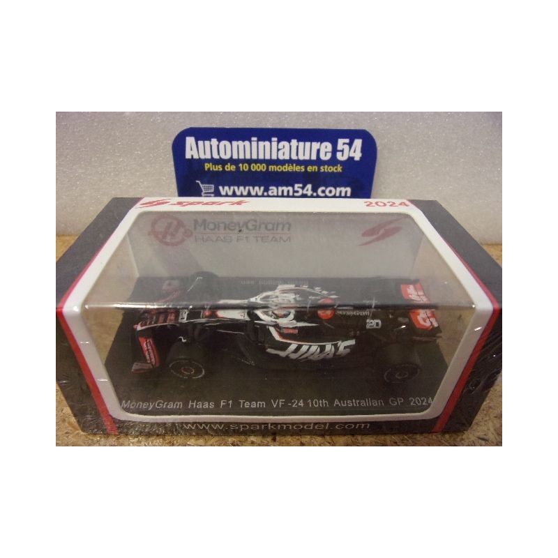 2024 Haas F1 Team VF24 n°20 Magnussen 10th Australian Y378 Spark Model Sparky 1.64