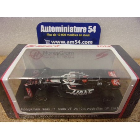 2024 Haas F1 Team VF24 n°20 Magnussen 10th Australian Y378 Spark Model Sparky 1.64