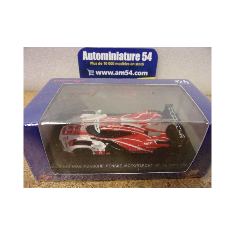 2024 Porsche Penske 963 n°6 Estre - Lotterer - Vanthoor 4th Le Mans Y405 Spark Model Sparky