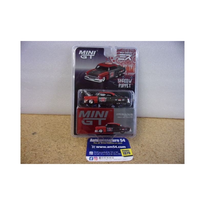 Lincoln Capri Hot Rod 1954 Shadow Puppet Mizu Die Cast 2024 MGT00794 True Scale Models Mini GT 1.64