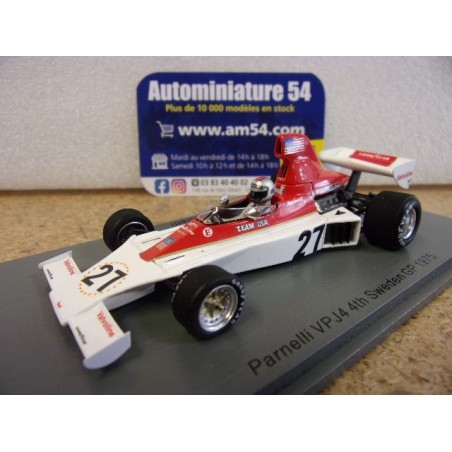 1975 Parnelli VPJ4 n°27 Mario Andretti 4th Sweden GP S1892 Spark Model