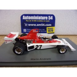 1975 Parnelli VPJ4 n°27 Mario Andretti 4th Sweden GP S1892 Spark Model
