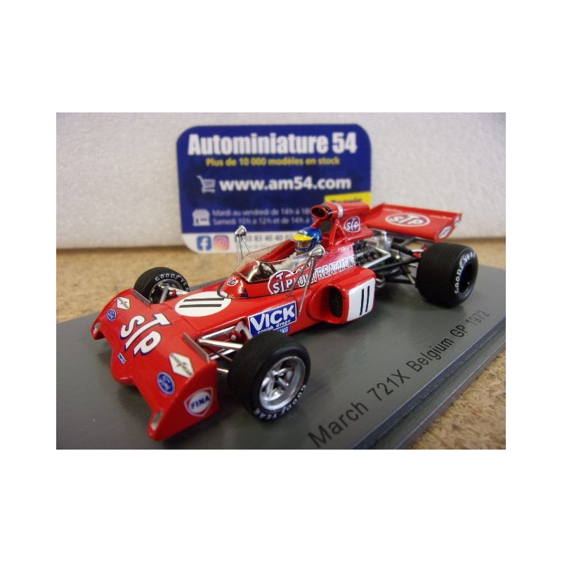 1972 March 721X n°11 Ronnie Peterson Belgium S7164 Spark Model