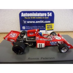 1972 March 721X n°11 Ronnie Peterson Belgium S7164 Spark Model