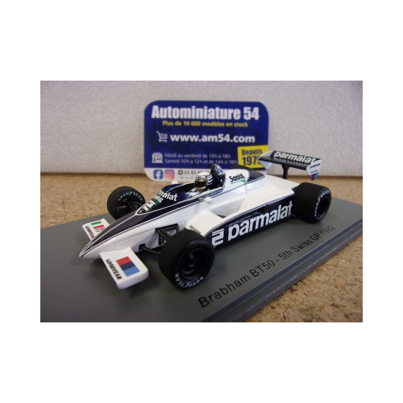 1982 Brabham BT50 n°2 Riccardo Patrese 5th Swiss GP S7115 Spark Model
