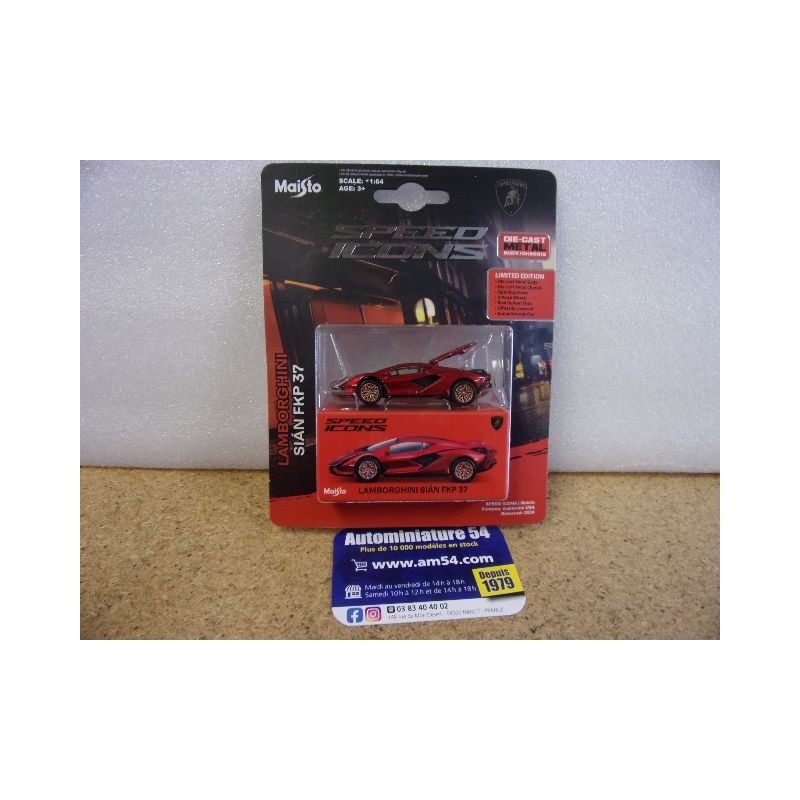 Lamborghini Sian FKP 37 Red 15706RD Maisto Speed Icons