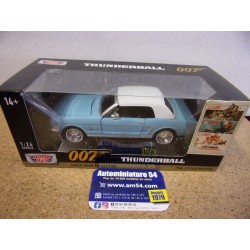 Ford Mustang cabrio Blue 1964 "Thunderball - James Bond" 79855 Motor Max