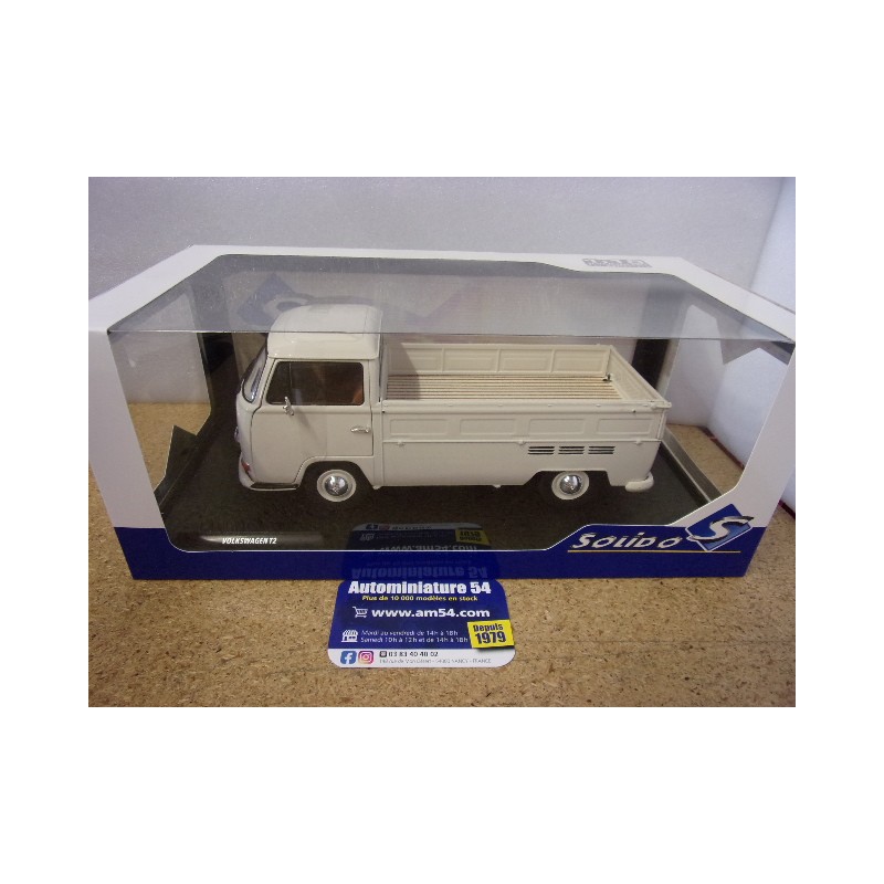 Volkswagen Combi T2 pick up White 1969 S1809404 Solido