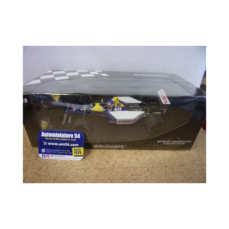 1992 Williams Renault FW14B Nigel Mansell n°5 1st World Champion Edition 110920005 Minichamps