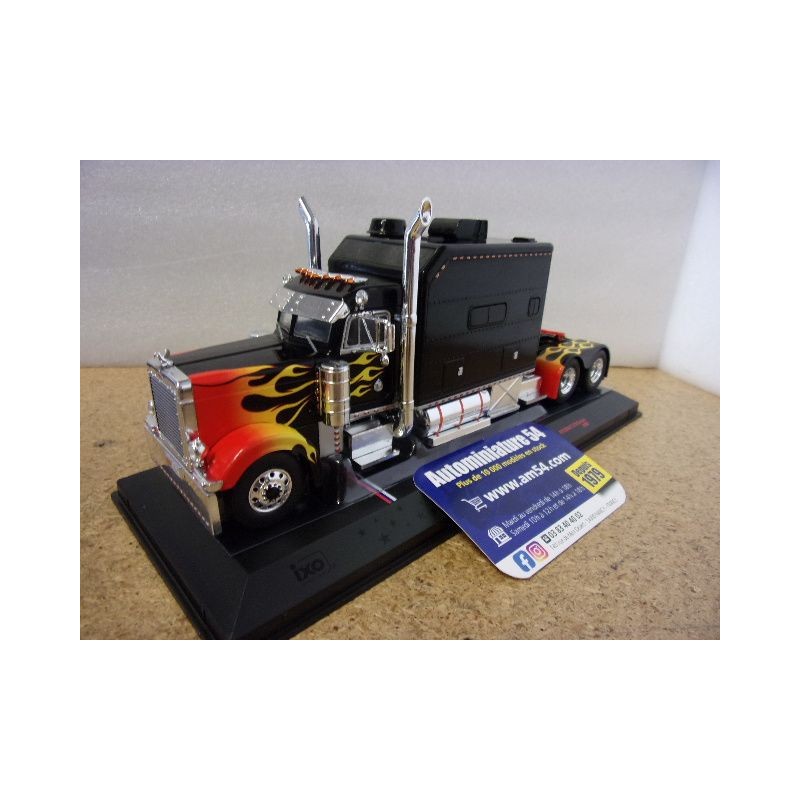 Peterbilt 379 Custom Black - Flames USA Edition U43TR002 Ixo Models