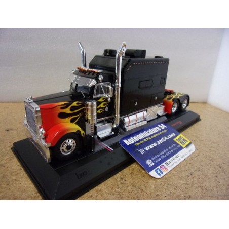 Peterbilt 379 Custom Black - Flames USA Edition U43TR002 Ixo Models