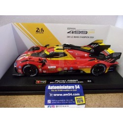 2024 Ferrari 499P AF Corse N°50 Fuoco - Molina - Nielsen 1st Winner LE MANS 18-16303-50 Bburago Racing