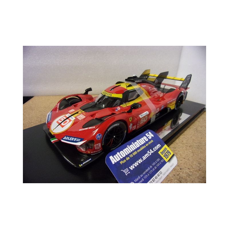 2024 Ferrari 499P AF Corse N°50 Fuoco - Molina - Nielsen 1st Winner LE MANS 18-16312-50BV Bburago Racing