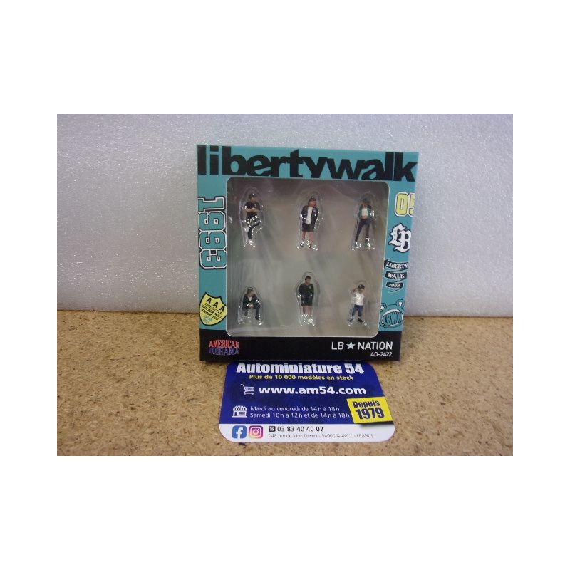 LB Nation Libertywalk ( 6 x Figurines ) AD2422 American Diorama Echelle1-64