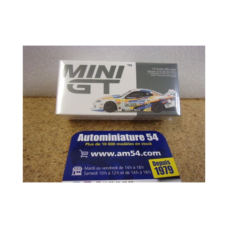 Nissan LB Super Silhouette S15 Silvia n°555 Formula Drift Japon 2023 MGT00895 True Scale Models Mini GT