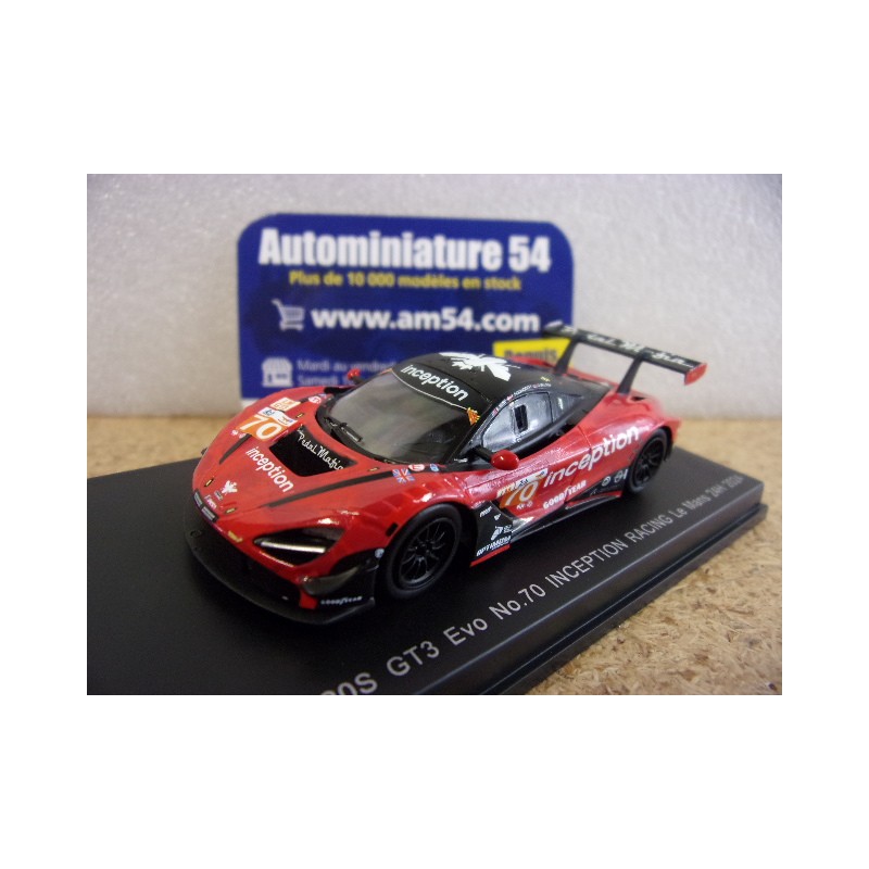 2024 McLaren 720S GT3 Evo n°70 Inception Racing Le Mans Y396 Spark Model Sparky